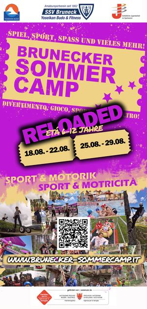 2 Neue Wochen - Sommercamp ab 18. August bis 28. August