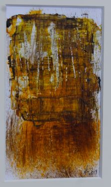 009, Acryl auf Papier, 6,9x11,5 innen, 30x40 aussen, 180 € gerahmt