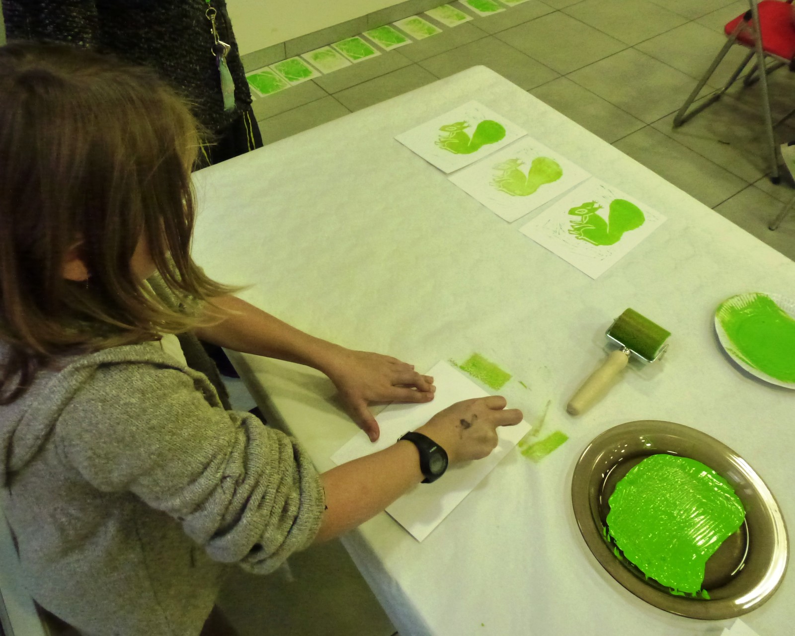 atelier de linogravure