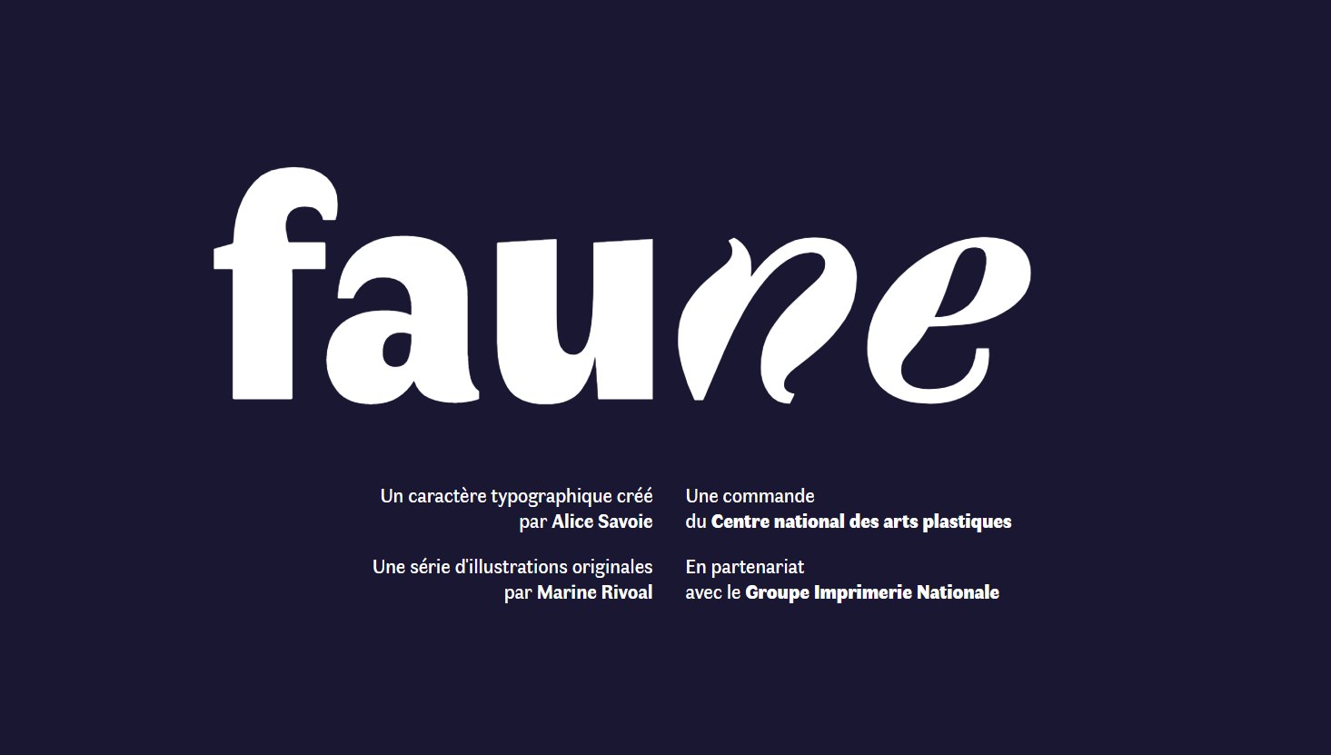 faune, un caractère d'Alice Savoie sur une commande du Cnap