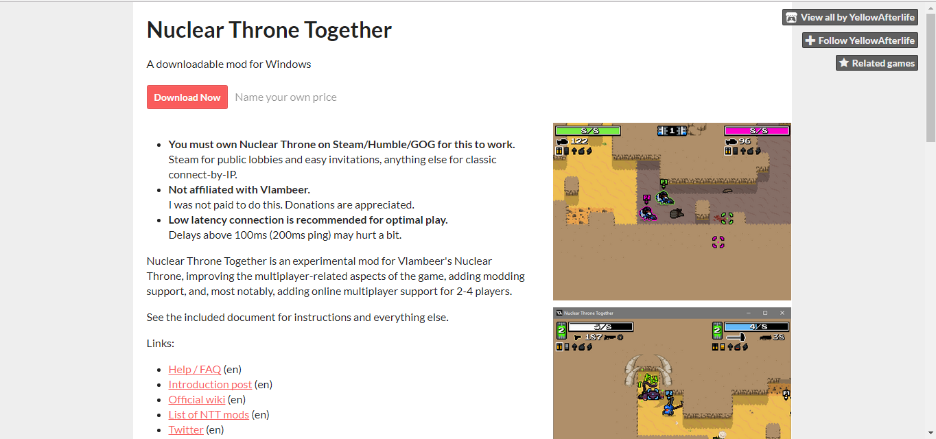 Nuclaer Throne Together の導入方法 Nuclerthronecup ページ Nuclaer Throne Together の導入方法 Nuclerthronecup ページ