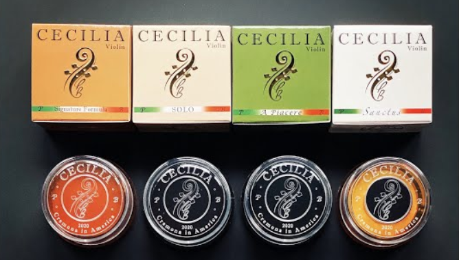 Канифоль CECILIA «Signature», «SOLO», «A Piacere» и «Sanctus» - самая свежая канифоль и всегда в наличии