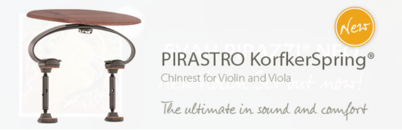 Инновационный подбородник для скрипки и альта PIRASTRO KorfkerSpring®