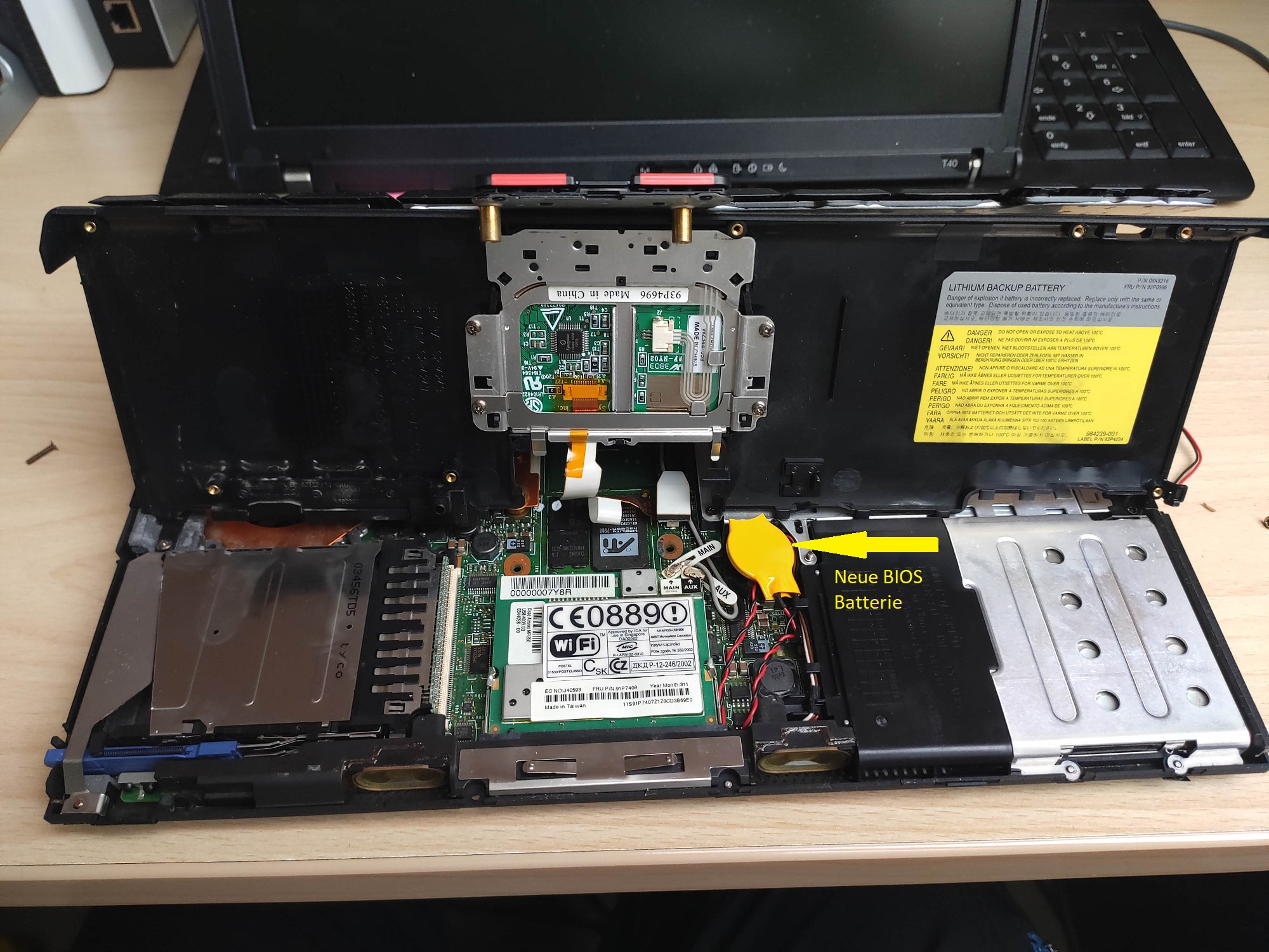 Wo Sitzt Die Bios Batterie Beim Laptop Notebook / Laptop T40 BIOS Batterie tauschen - gruenegurke M. Huttenlocher