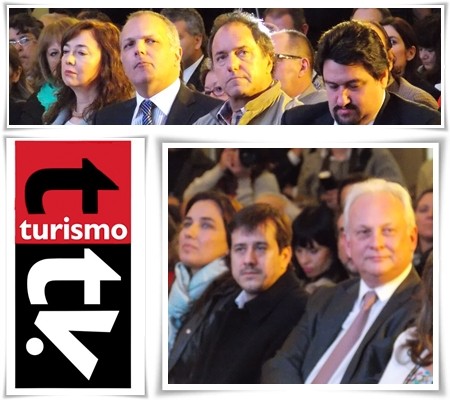 Martín Buzzi, Daniel Scioli, Maurice Closs, Mariano Reclade y Daniel Olivera