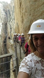 Gabriela Marinelli en el camino del rey ardales