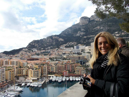 Gabriela Marinelli en puerto de monaco