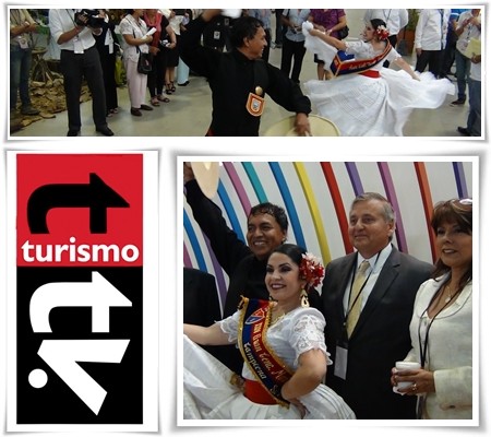 Ministro de Turismo de Ecuador y Embajadora de Perú en FITE 2013, Guayaquil, Ecuador