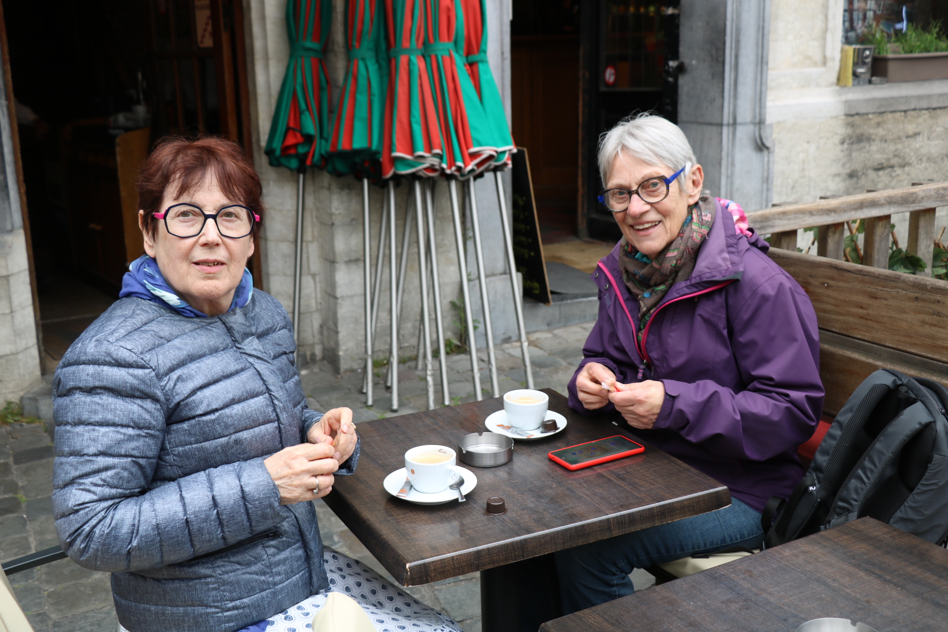 Petit moment de détente sur la Grand-Place…