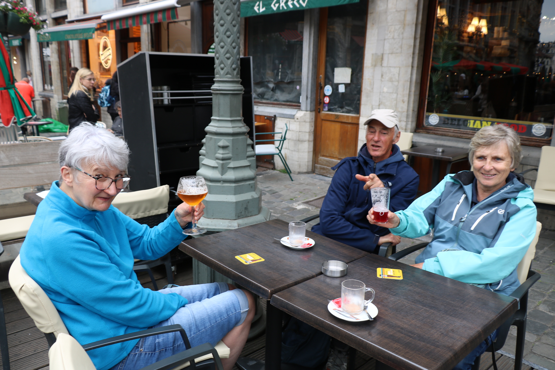 Petit moment de détente sur la Grand-Place…