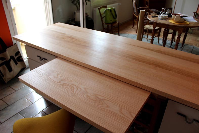 Plans de travail en bois massif - L'Atelier Marquis - ébénisterie