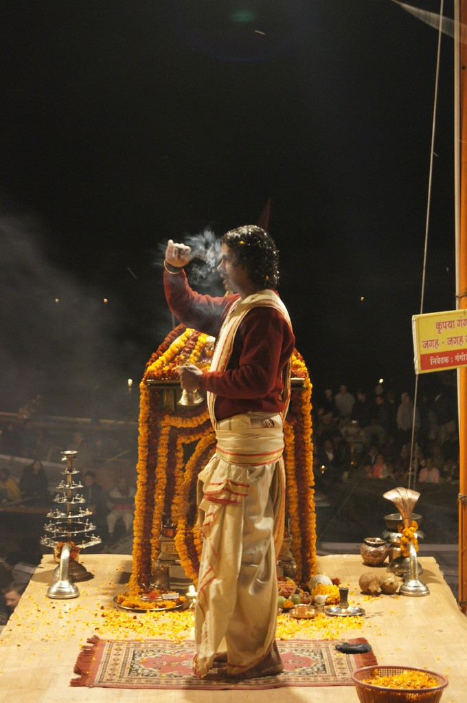 Abendzeremonie in Varanasi