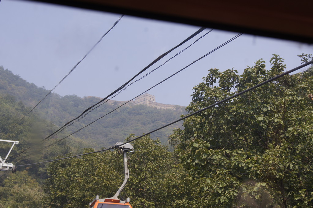 Mit der Gondelbahn hinauf zur Mauer