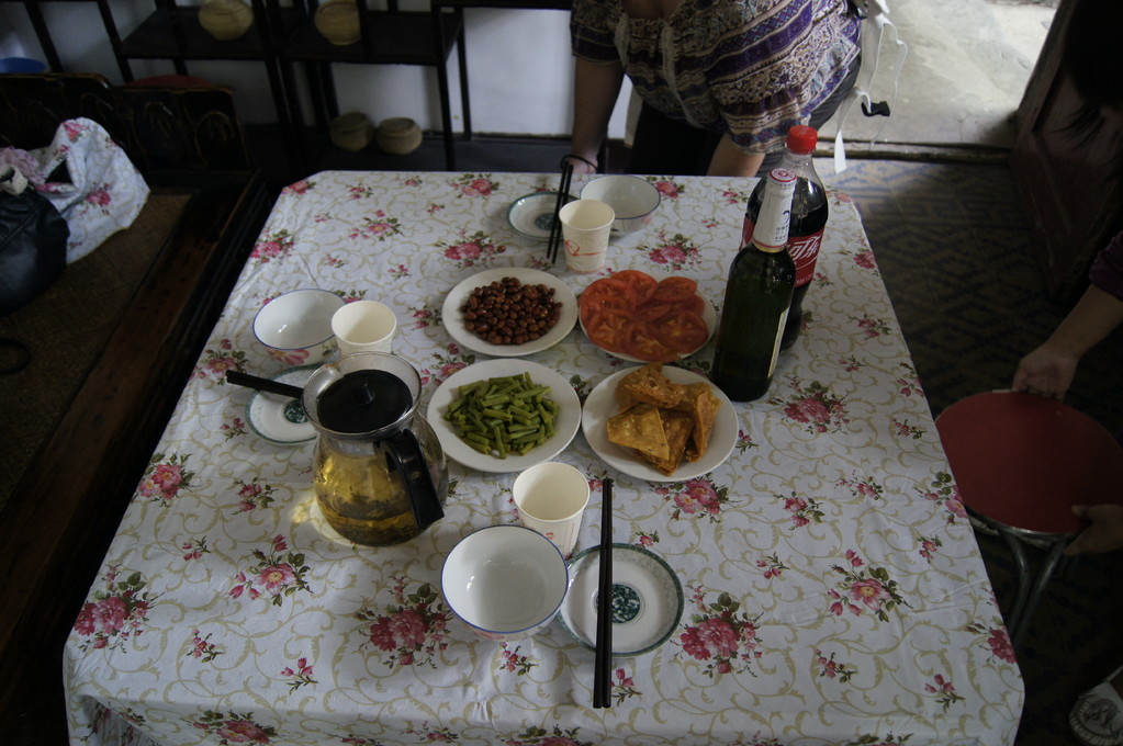 Mittagessen bei einer chinesischen Familie in ihrem Hutonghaus