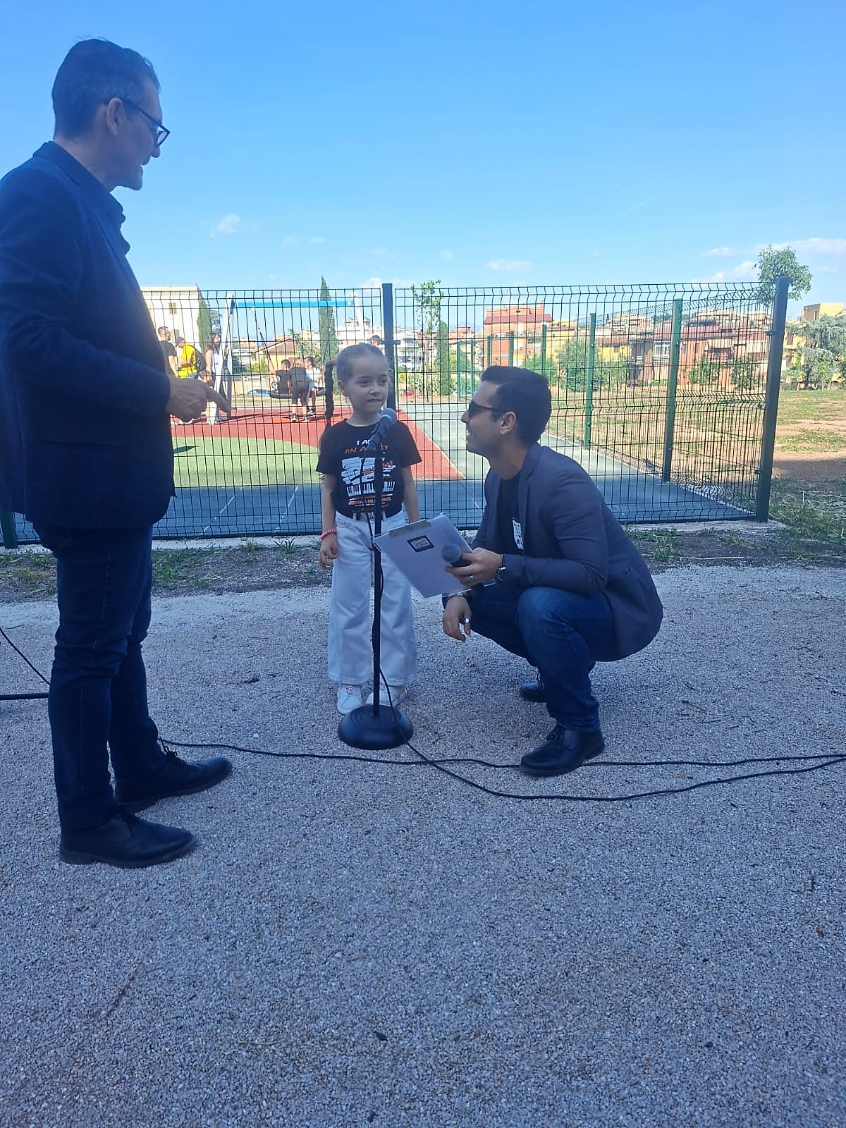 Check Sound prima dell'arrivo della cerimonia Ufficiale