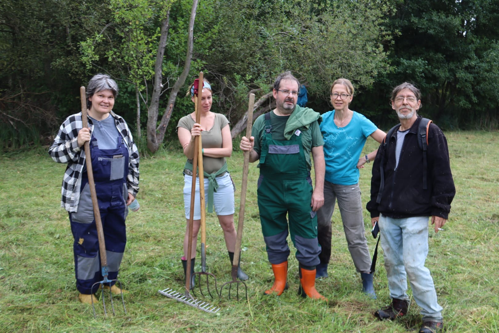 Pflegeeinsatz auf der Orchideenwiese in Teupitz