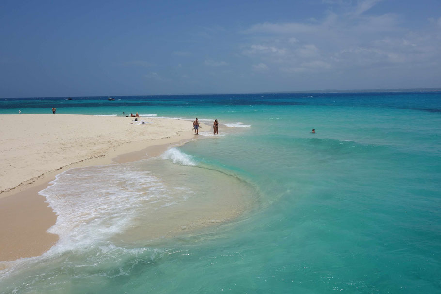 Zanzibar : plage de Changuu Island
