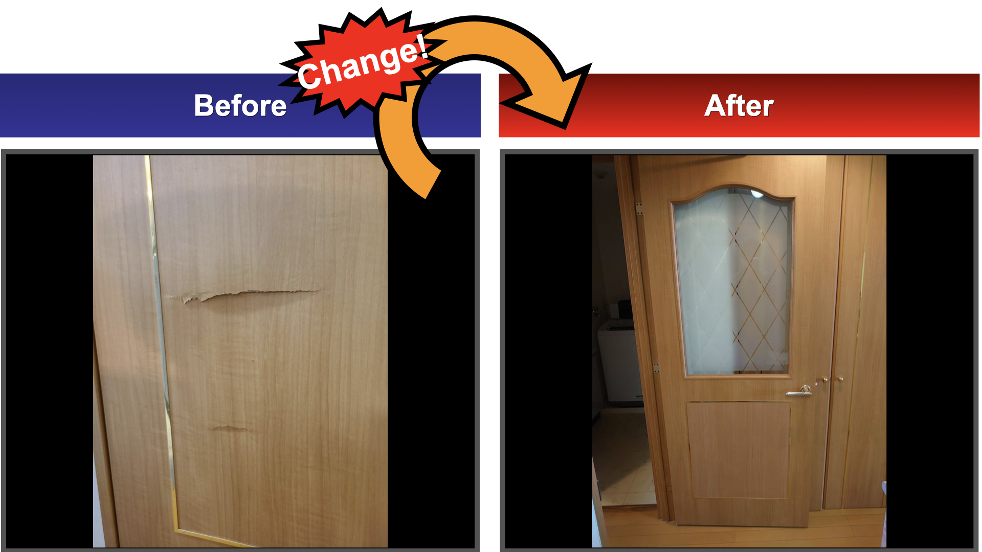 ダイノックシート工事（リビング扉、クローゼット扉） 株式会社MEDIARISE（メディアライズ）