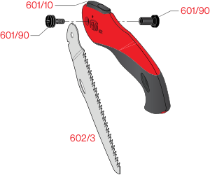 Ersatzteile für die klappbare Astsäge Felco 602
