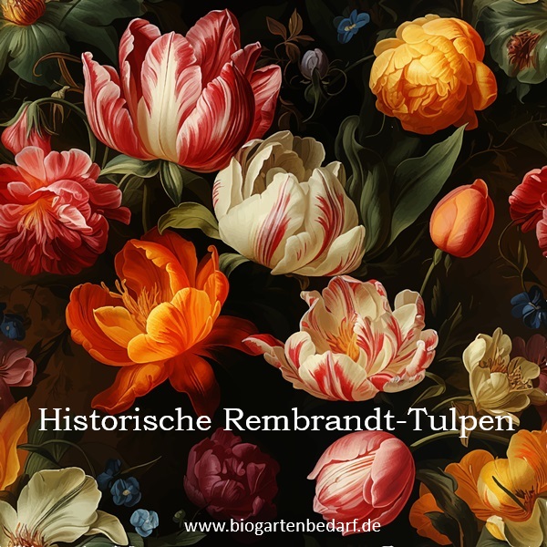 NEU: Historische Rembrandt-Tulpen mit geflammten Mustern