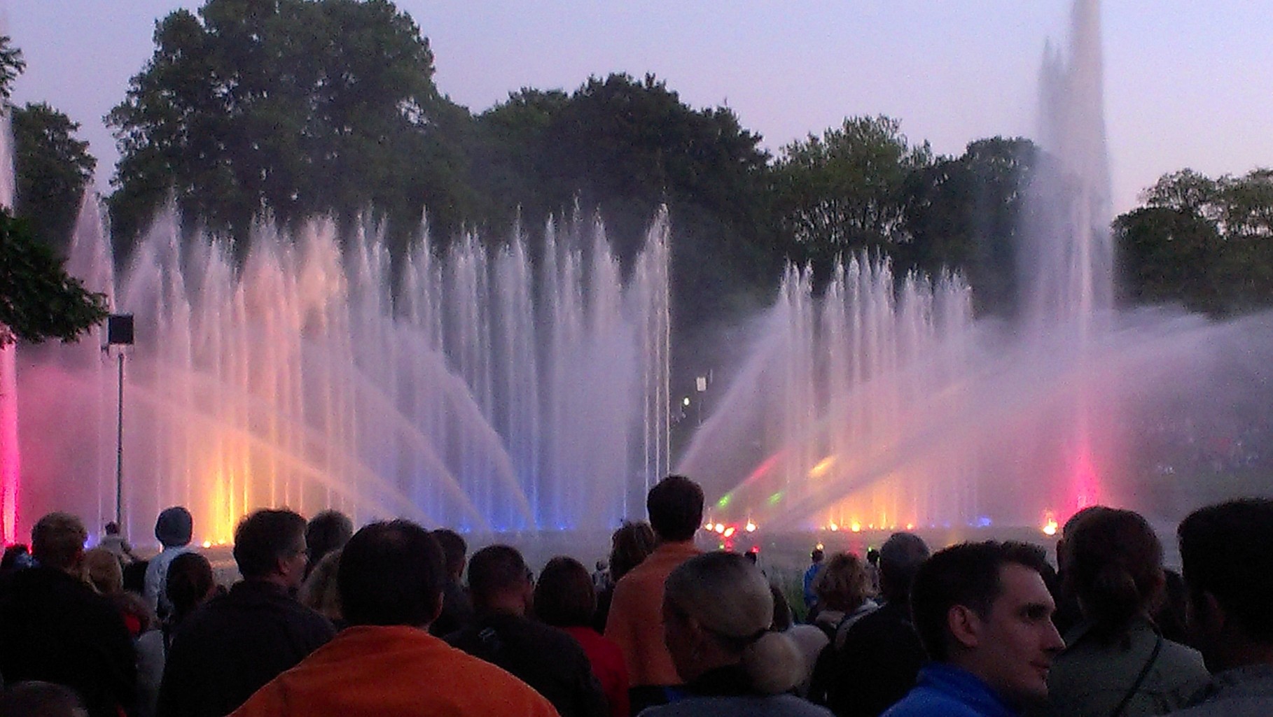 daily water-concert in Planten un Blomen