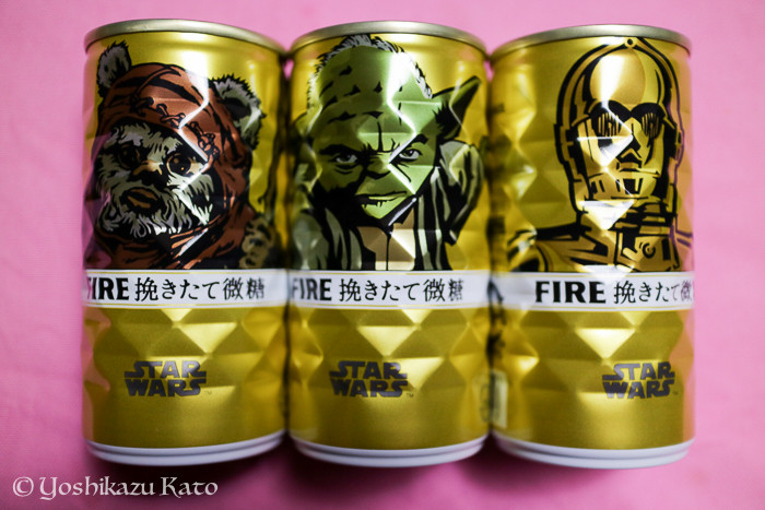 スター・ウォーズのキャラクター・コラボ缶コーヒー。
