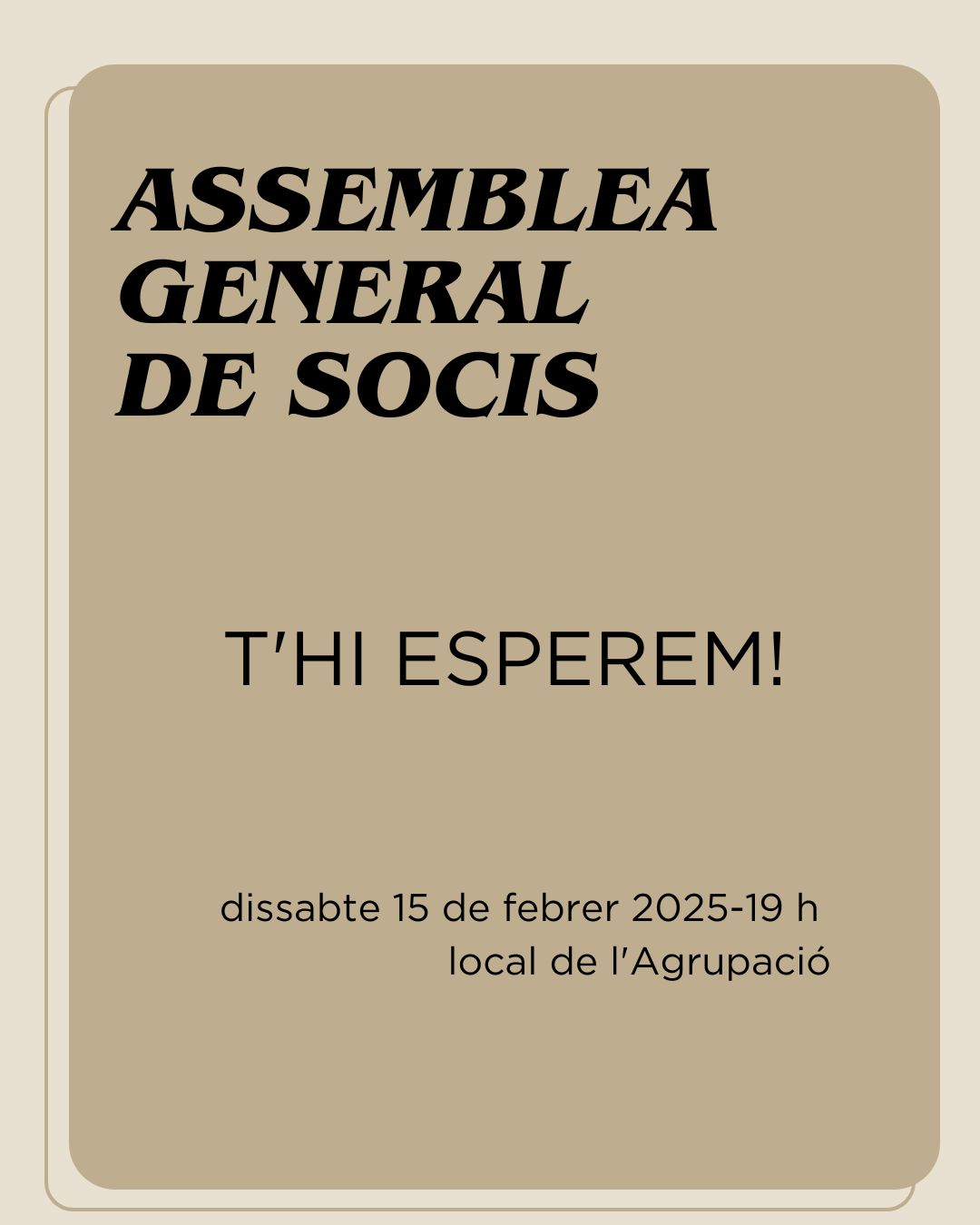 Assemblea General de socis
