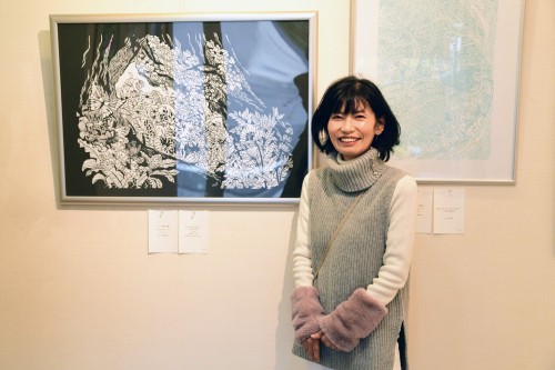 作品名「目覚めの春」　切り絵