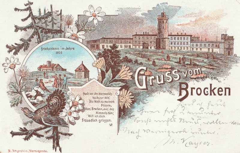 Brockenhaus 1806 und 1897