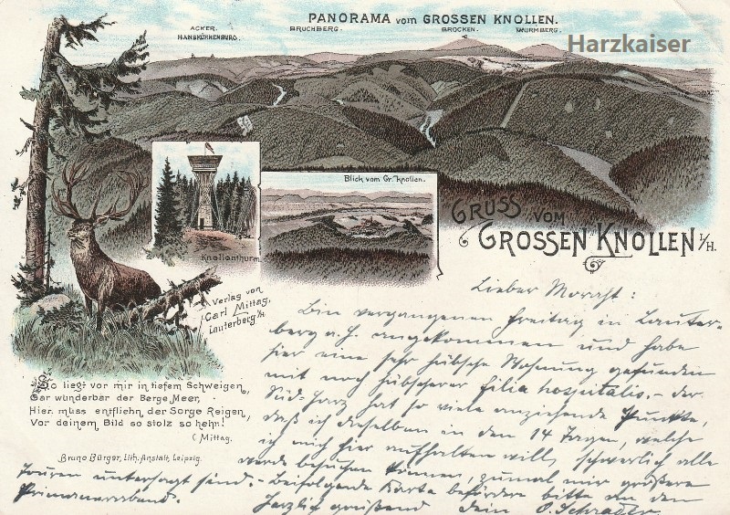 1896 Litho mit urspr. Knollenturm