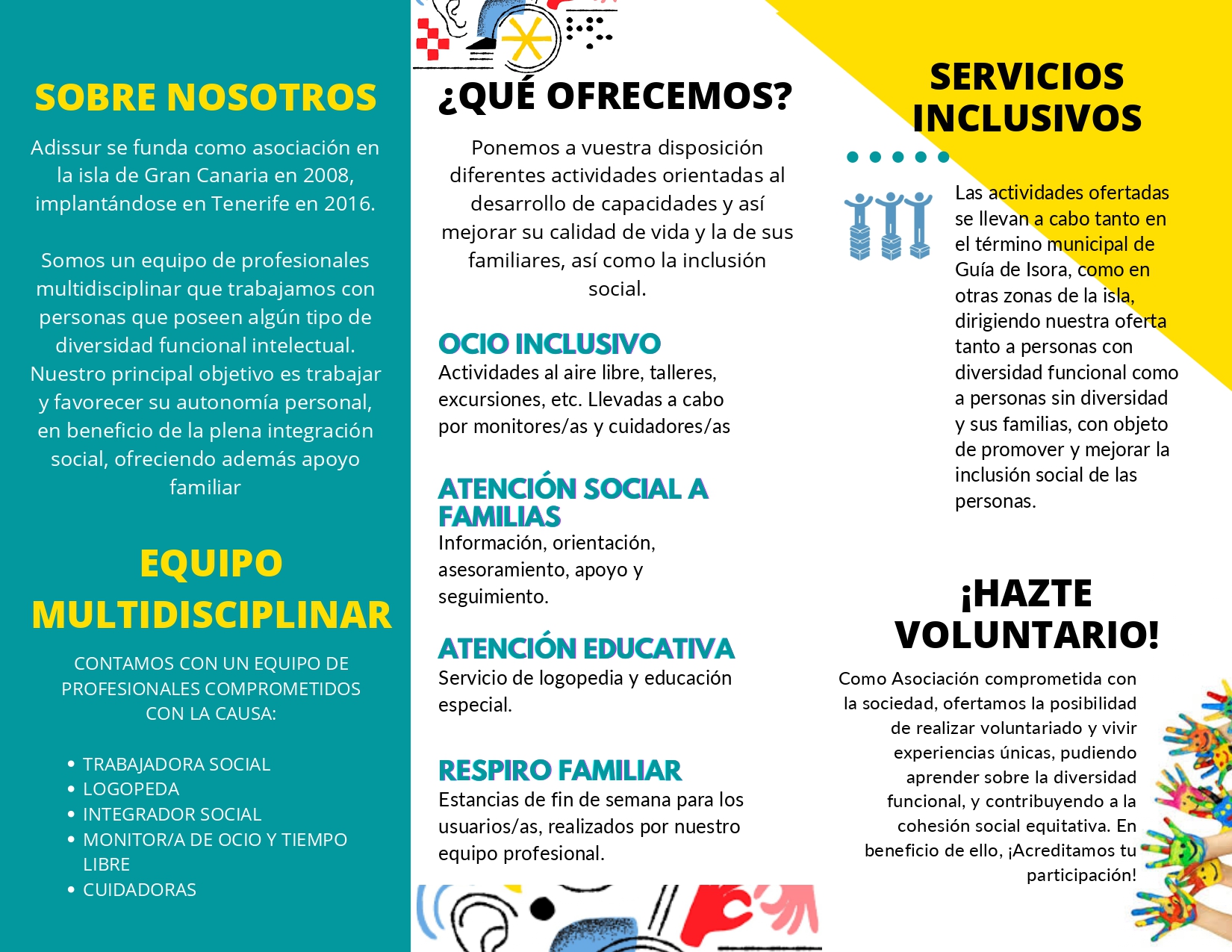 Proyecto Atención socioeducativa para personas con diversidad funcional intelectual (Tenerife) - Adissur