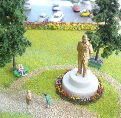 Das Konrad-Baldur-Denkmal im Stadtpark Dohnsberg