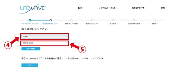 登録手順　概要書面NO入力