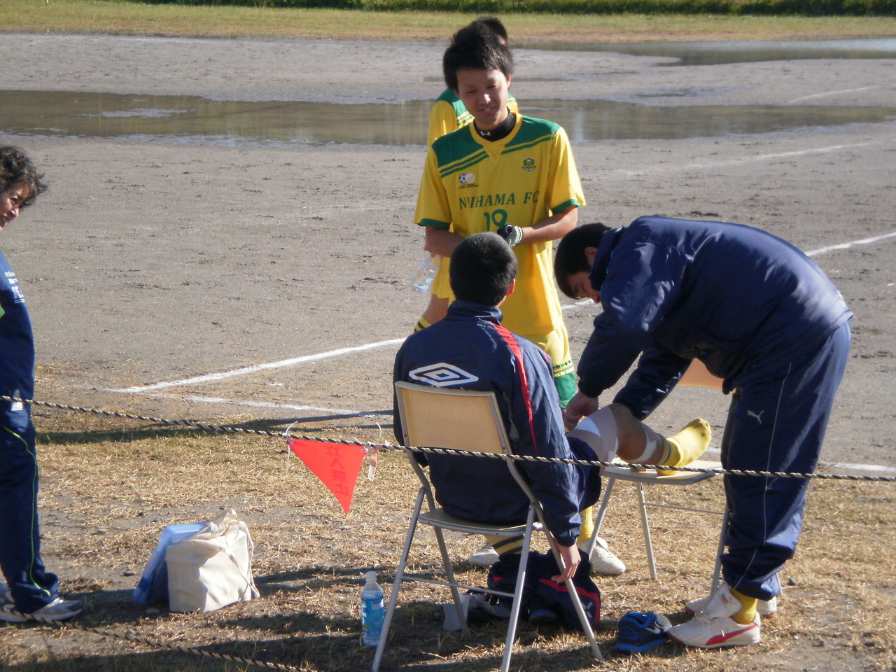 負傷をおしての参加、無理しすぎないで！！