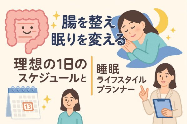 腸を整え眠りを変える｜理想の1日のスケジュールと睡眠ライフスタイルプランナーとは