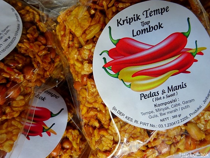 Kripik pedas manis Tjap Lombok