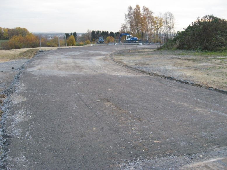 Der Bockelbergweg aus Richtung Dorf Plößberg