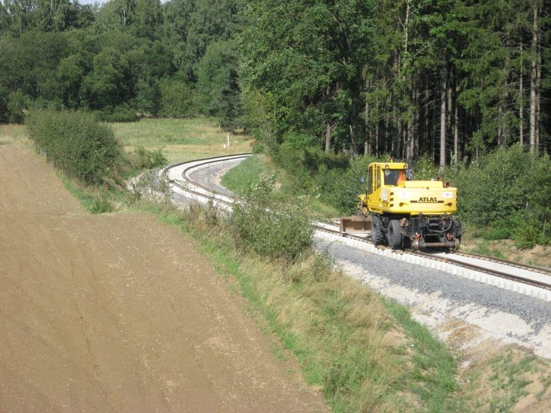 Links hinten die Grenze zu Tschechien