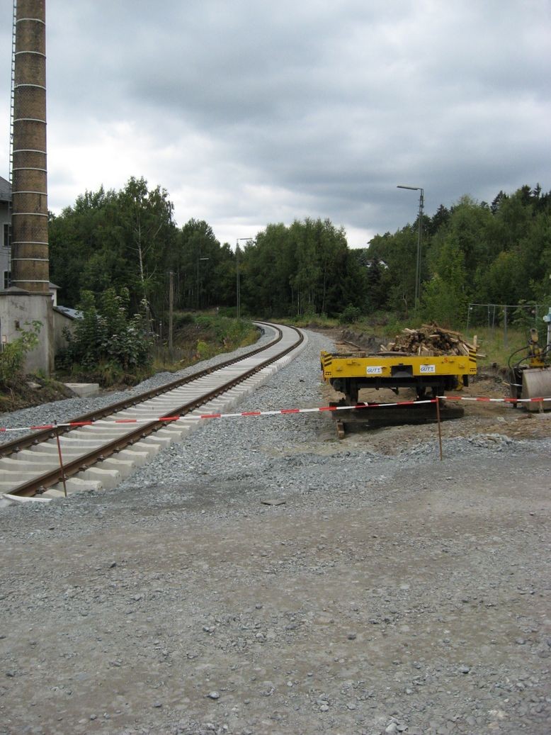 Bahnübergang in Selb-Plößberg Richtung Schönwald