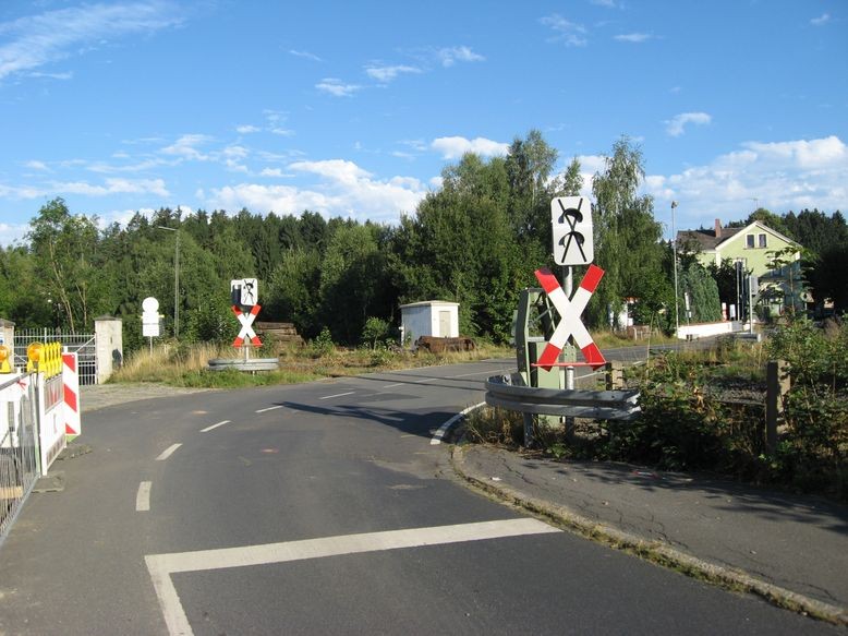 Bahnübergang Selb-Plößberg gesperrt ab 31.08.2015 für 2 Wochen