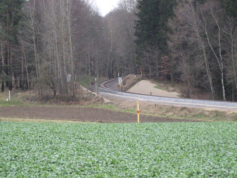 Gleisstrang im grenzbereich