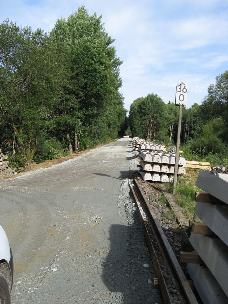 Auf der Trasse Richtung Schönwald