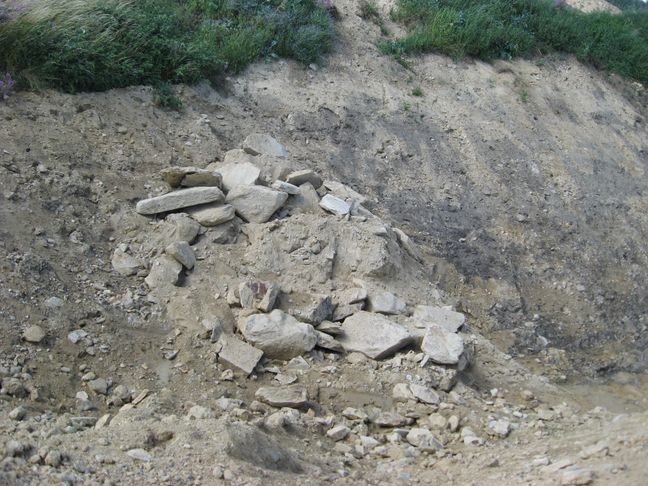 Rechts unten kommt das Gleis nach Asch hin