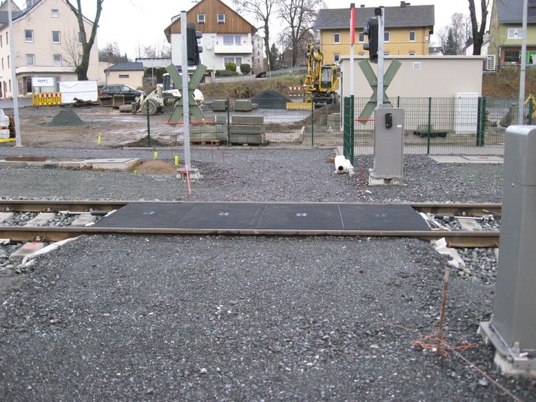 Fußgängerüberweg aus Richtung Bahnhofstraße - Die Decke fehlt noch