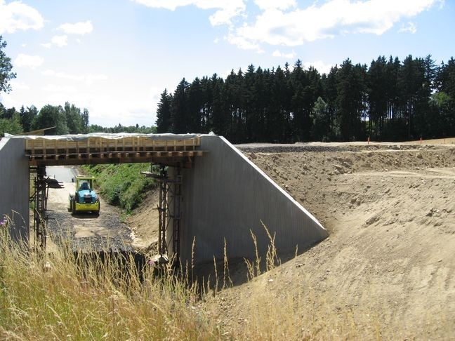 Blick auf die Brücke Richtung Bahnhof Selb-Plößberg