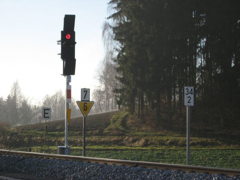 Hauptsignal vor Selb-Plößberg aus Richtung Asch