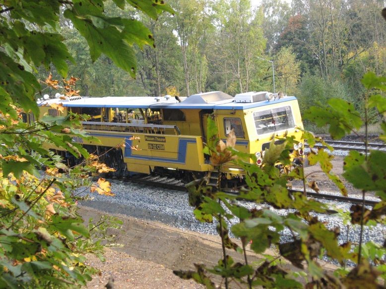 JumboTec Richtung Bahnsteig Selb-Plößberg unterwegs