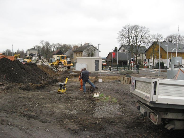 Neue Zufahrt zum Stellplatz am ESTW (Elektronisches Stellwerk)