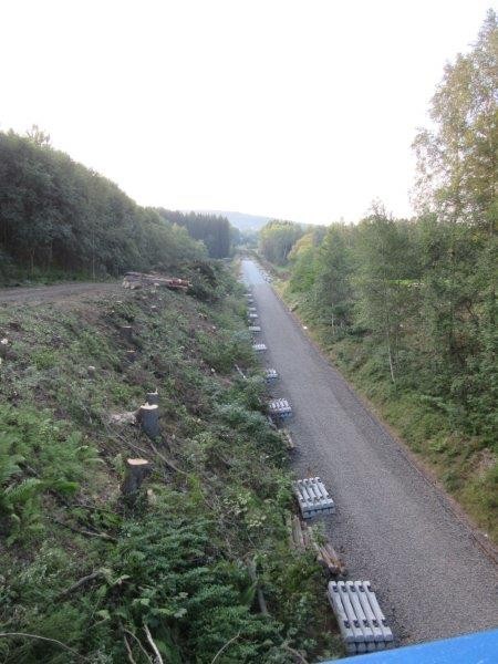 Brücke WUN 15 bei Siedlung Vielitz Richtung Schönwald - links gerodet