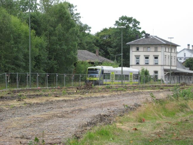 Bahnhof Selb-Plößberg Abfahrt Richtung Selb-Stadt